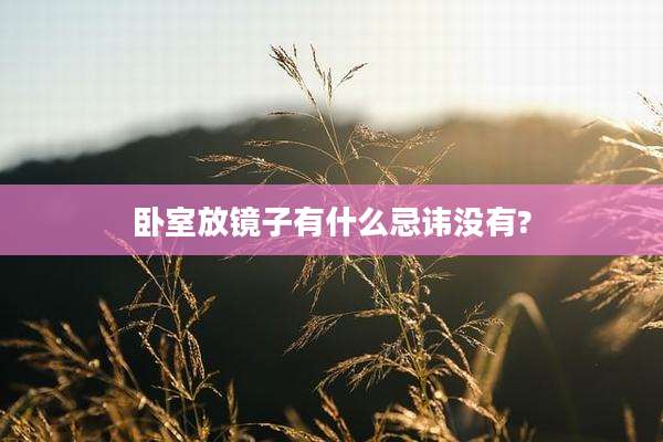 卧室放镜子有什么忌讳没有?