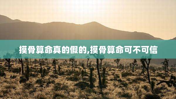 摸骨算命真的假的,摸骨算命可不可信
