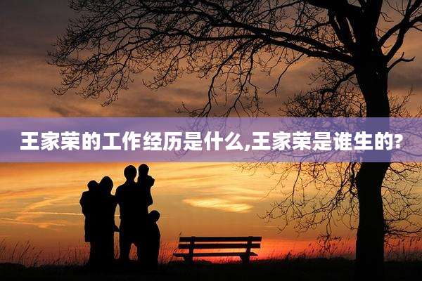 王家荣的工作经历是什么,王家荣是谁生的?
