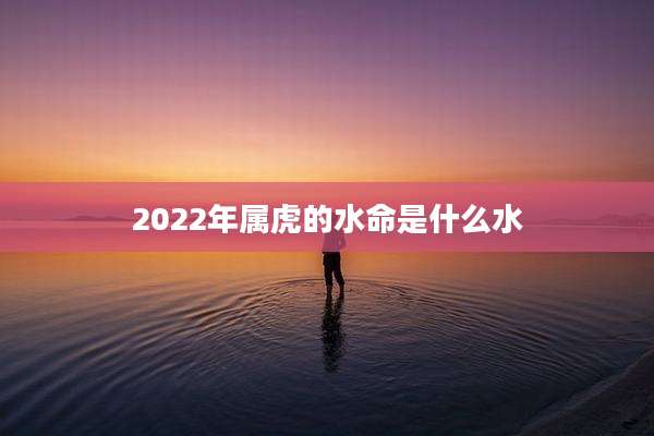 2022年属虎的水命是什么水