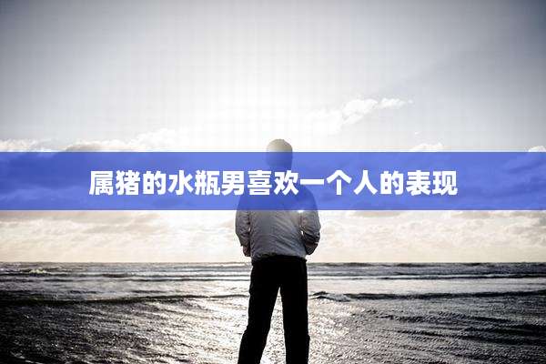 属猪的水瓶男喜欢一个人的表现