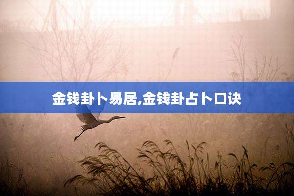 金钱卦卜易居,金钱卦占卜口诀