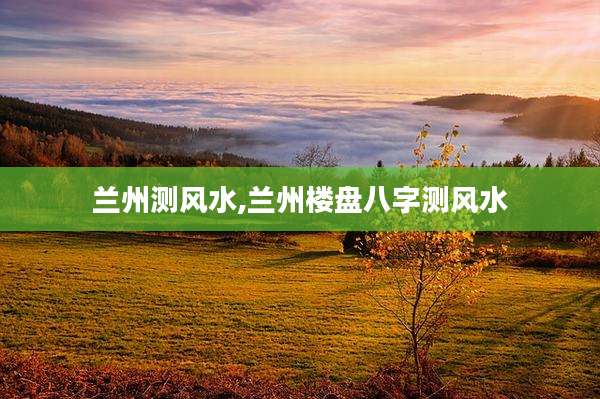 兰州测风水,兰州楼盘八字测风水