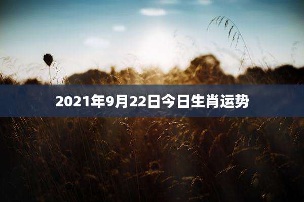 2021年9月22日今日生肖运势