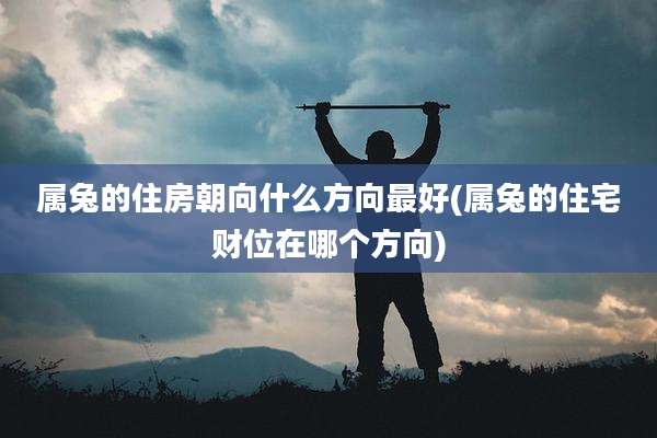 属兔的住房朝向什么方向最好(属兔的住宅财位在哪个方向)