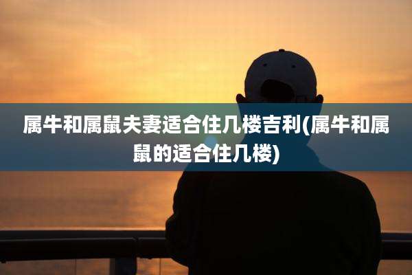 属牛和属鼠夫妻适合住几楼吉利(属牛和属鼠的适合住几楼)
