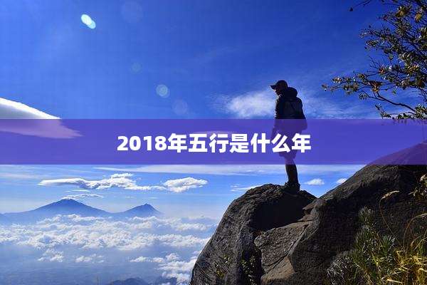 2018年五行是什么年