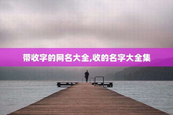 带收字的网名大全,收的名字大全集