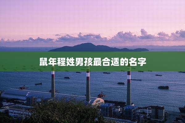 鼠年程姓男孩最合适的名字