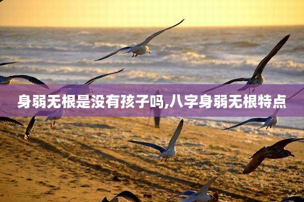 身弱无根是没有孩子吗,八字身弱无根特点