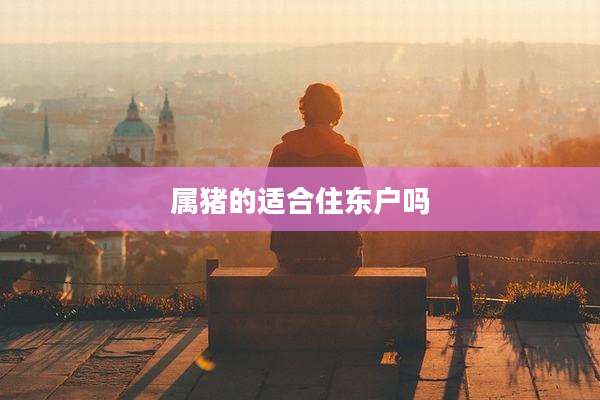 属猪的适合住东户吗