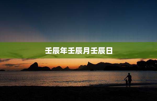 壬辰年壬辰月壬辰日