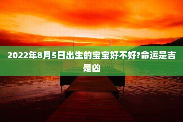 2022年8月5日出生的宝宝好不好?命运是吉是凶