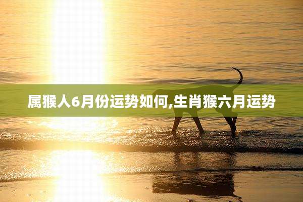 属猴人6月份运势如何,生肖猴六月运势