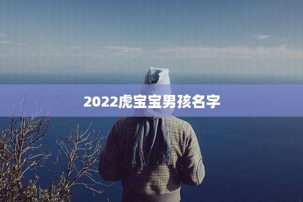 2022虎宝宝男孩名字