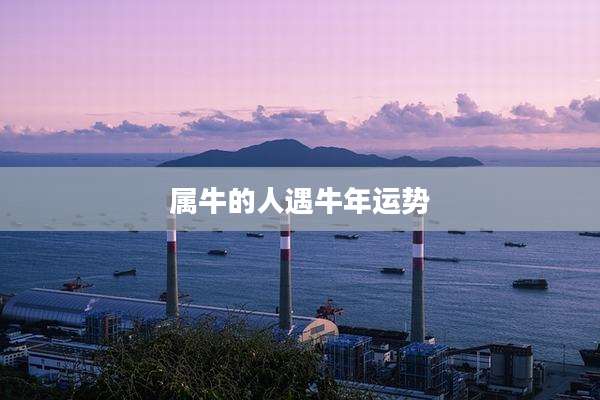 属牛的人遇牛年运势
