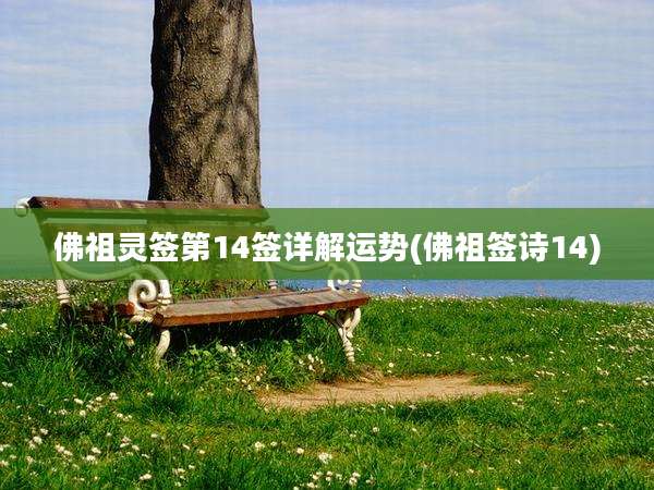 佛祖灵签第14签详解运势(佛祖签诗14)