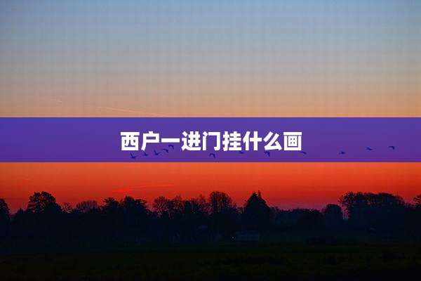 西户一进门挂什么画