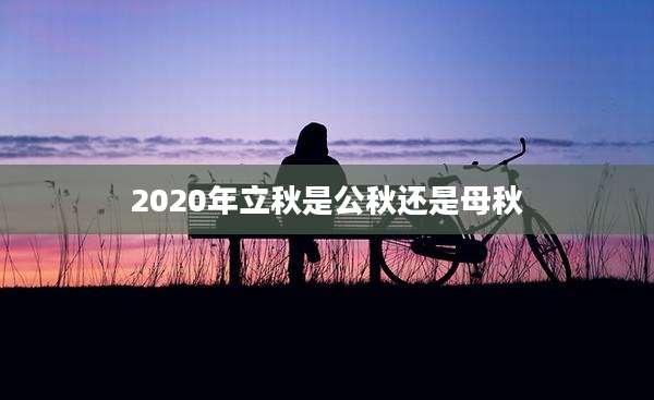 2020年立秋是公秋还是母秋