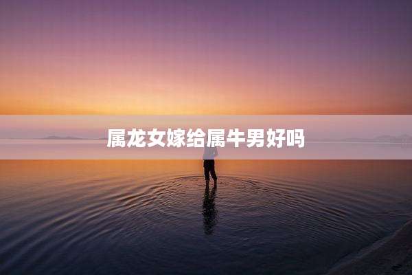 属龙女嫁给属牛男好吗