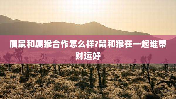 属鼠和属猴合作怎么样?鼠和猴在一起谁带财运好