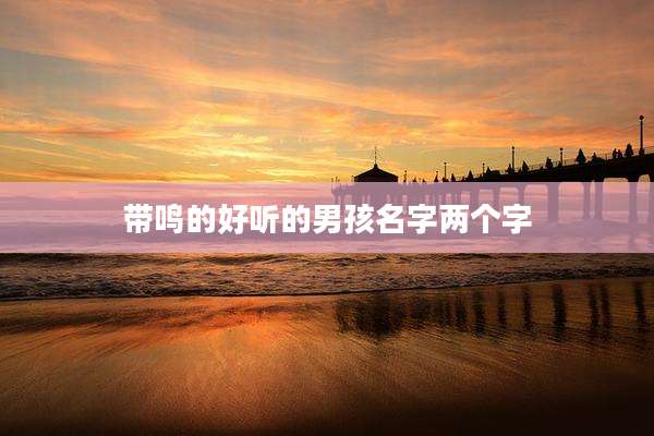 带鸣的好听的男孩名字两个字