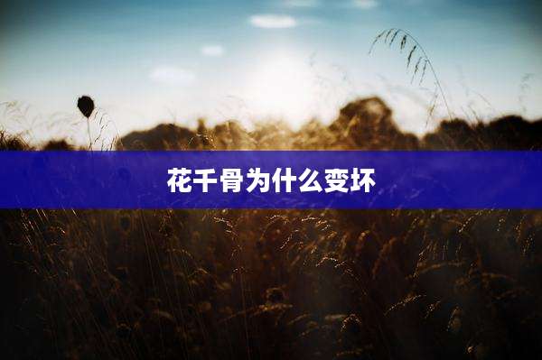 花千骨为什么变坏