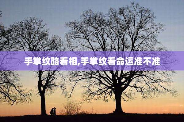 手掌纹路看相,手掌纹看命运准不准