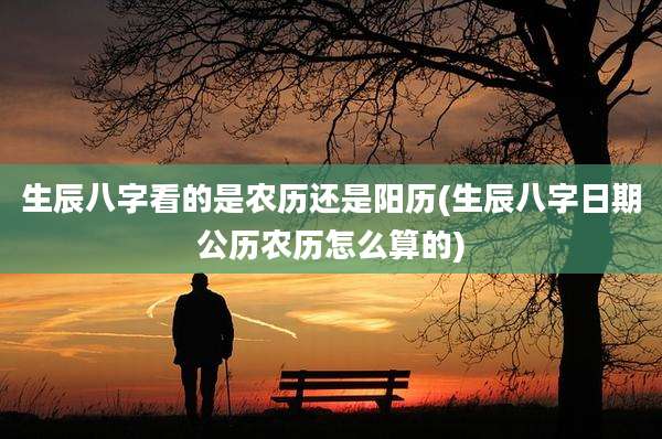 生辰八字看的是农历还是阳历(生辰八字日期公历农历怎么算的)