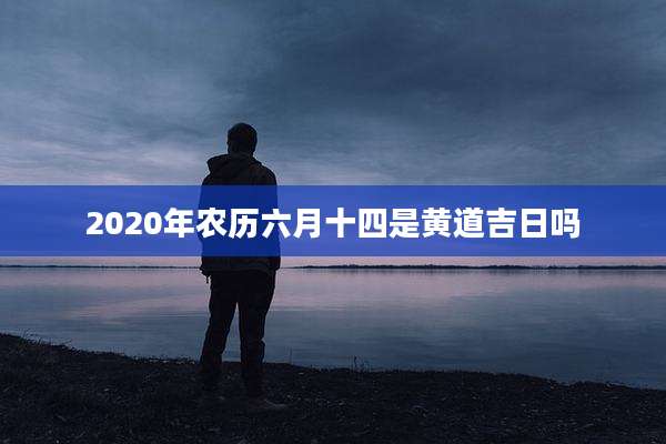 2020年农历六月十四是黄道吉日吗