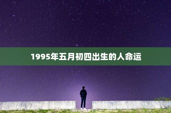 1995年五月初四出生的人命运