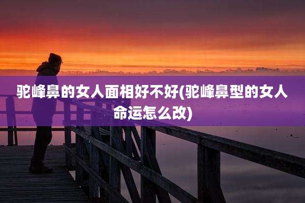 驼峰鼻的女人面相好不好(驼峰鼻型的女人命运怎么改)