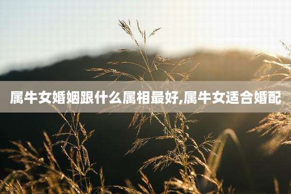 属牛女婚姻跟什么属相最好,属牛女适合婚配