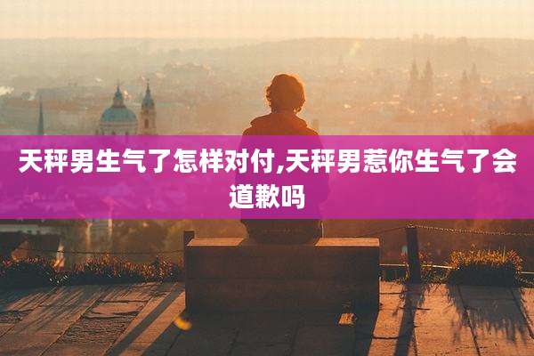 天秤男生气了怎样对付,天秤男惹你生气了会道歉吗