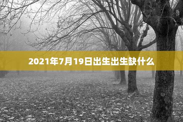 2021年7月19日出生出生缺什么