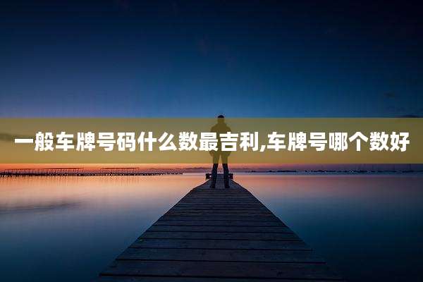 一般车牌号码什么数最吉利,车牌号哪个数好