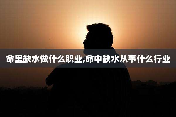 命里缺水做什么职业,命中缺水从事什么行业