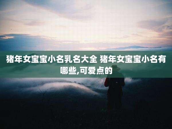 猪年女宝宝小名乳名大全 猪年女宝宝小名有哪些,可爱点的