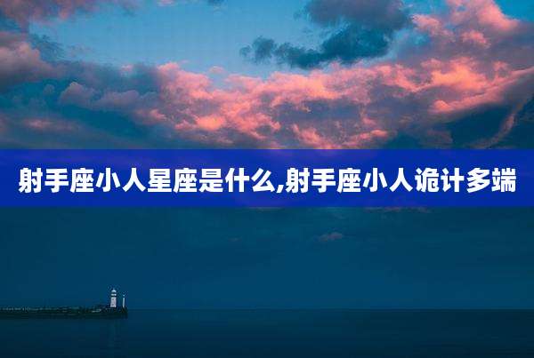 射手座小人星座是什么,射手座小人诡计多端