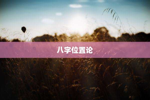 八字位置论