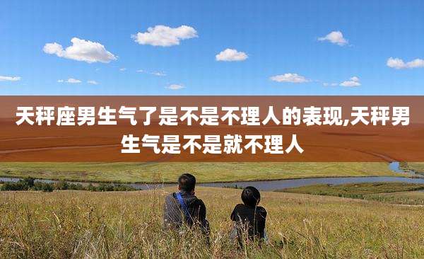 天秤座男生气了是不是不理人的表现,天秤男生气是不是就不理人