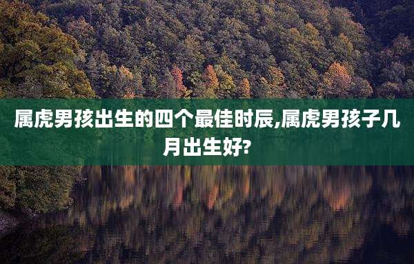 属虎男孩出生的四个最佳时辰,属虎男孩子几月出生好?