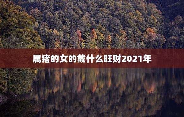 属猪的女的戴什么旺财2021年