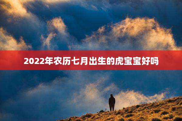2022年农历七月出生的虎宝宝好吗