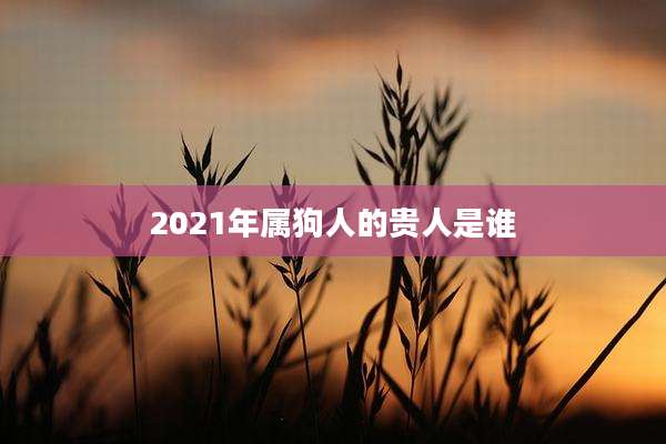 2021年属狗人的贵人是谁