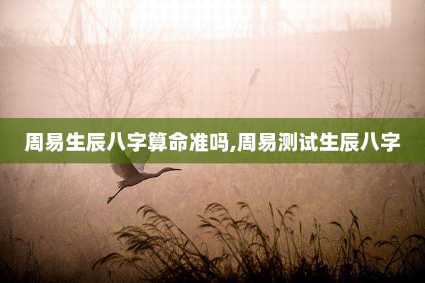 周易生辰八字算命准吗,周易测试生辰八字