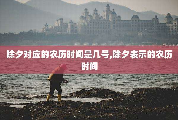 除夕对应的农历时间是几号,除夕表示的农历时间