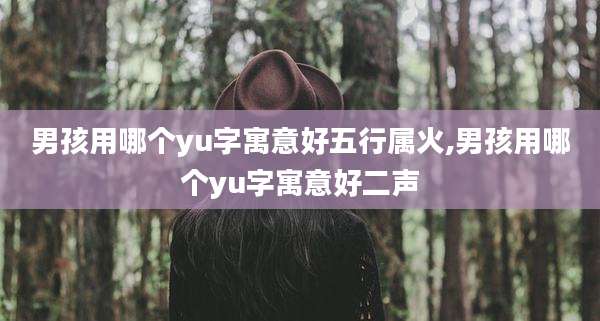 男孩用哪个yu字寓意好五行属火,男孩用哪个yu字寓意好二声