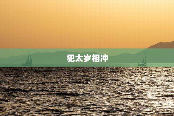 犯太岁相冲