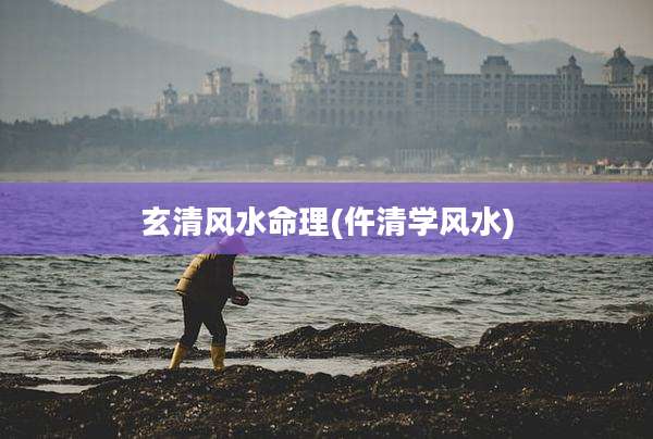 玄清风水命理(仵清学风水)